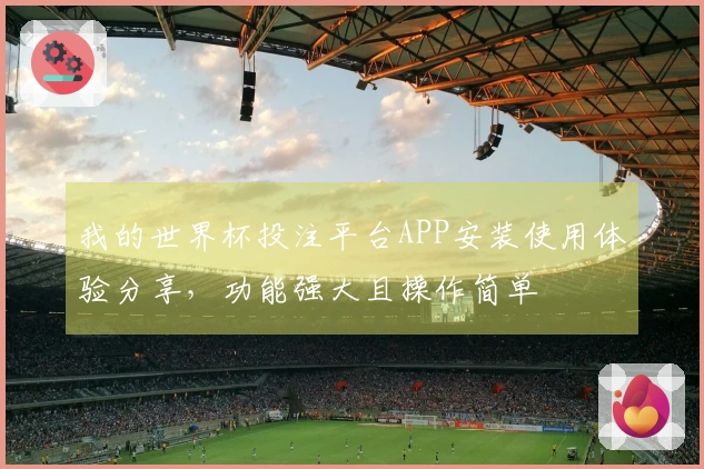 我的世界杯投注平台APP安装使用体验分享，功能强大且操作简单